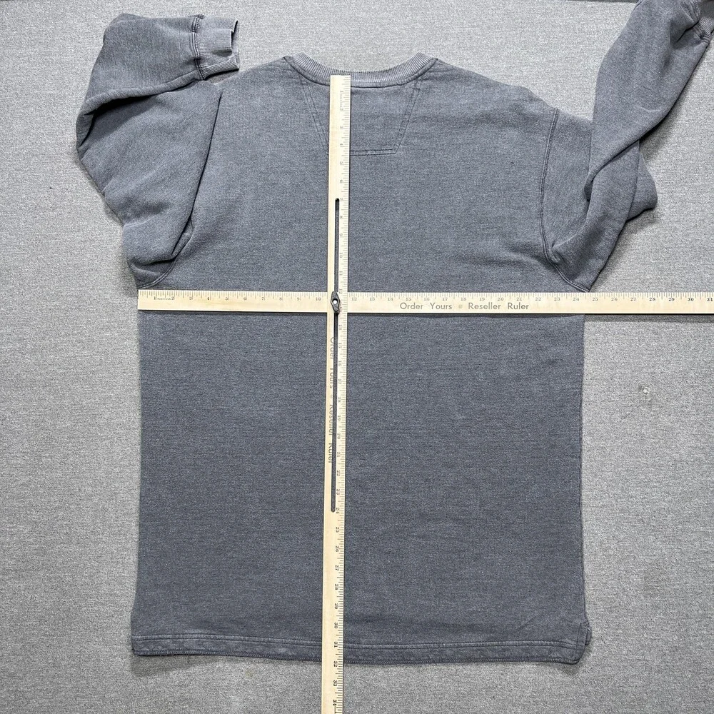 Vintage Eddie Bauer Pullover Mens Large Tall Gray V-Neck Made in Canada 90s y2k